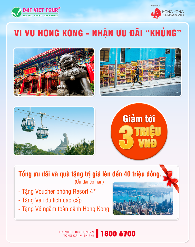 Đất Việt Tour hợp tác cùng Hong Kong Tourism Board mang đến nhiều ưu đãi cho khách hàng 