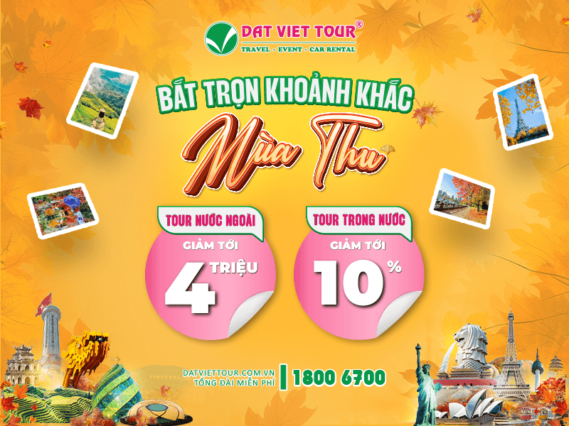 Thỏa sức khám phá mùa thu với ưu đãi hấp dẫn
