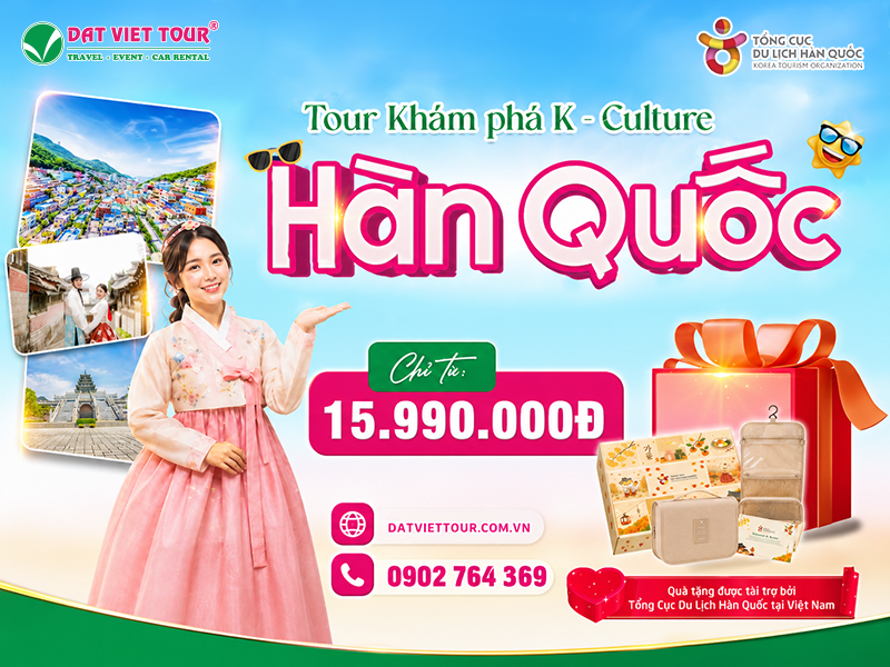 Đặt tour Hàn Quốc, cơ hội nhận ngay quà tặng từ KTO Việt Nam tài trợ Đặt tour Hàn Quốc, cơ hội nhận ngay quà tặng từ KTO Việt Nam tài trợ