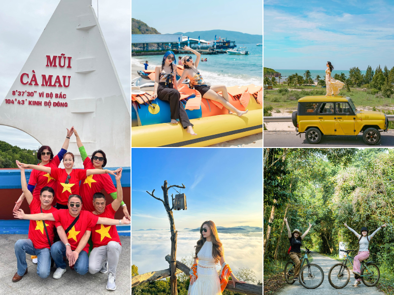 Đa dạng các hành trình tour di chuyển bằng xe 