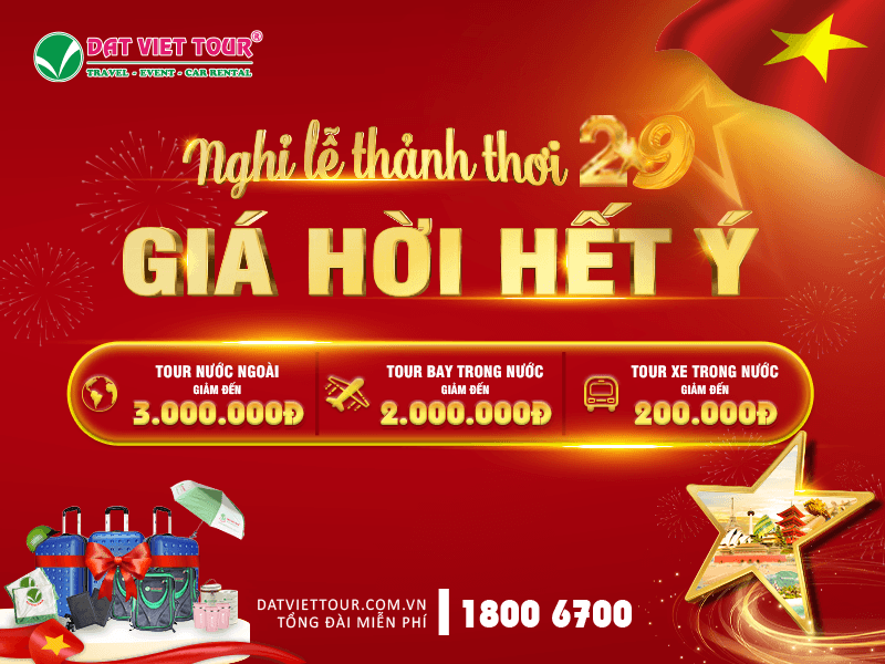 Nhiều ưu đãi hấp dẫn khi đặt tour lễ 2/9 tại Đất Việt Tour