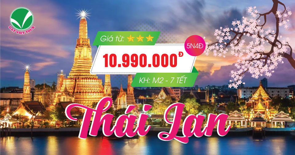 Du lịch nước ngoài giá rẻ nhiều quà cùng Đất Việt Tour - Tour Thái Lan