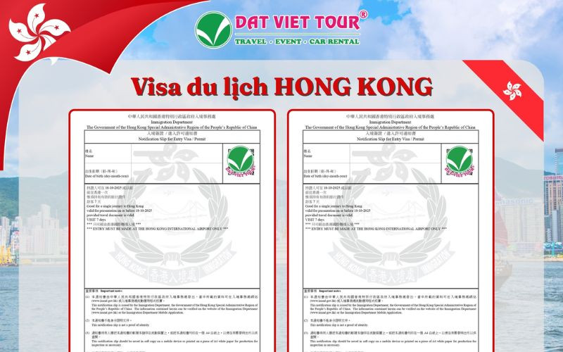 Dịch vụ làm visa Hong Kong -  Visa Đất Việt  