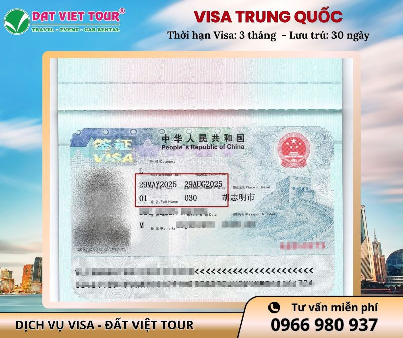 Visa Đất Việt - Dịch vụ làm visa Trung Quốc nhanh chóng, cam kết tỷ lệ đậu cao 